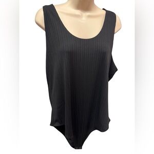 1515 / Banana Republic Black Sleeveless Bodysuit Women’s Size XL NWT
